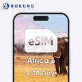 Africa (6 countries) eSIM 3~30 days