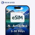 North America (6 countries) eSIM 3~30 days